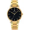 Image de Montre Homme Essential Cadran Noir Bracelet Acier DorÃ©