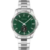 Image de Montre Homme Metropolitain Cadran Vert Bracelet Acier ArgentÃ©
