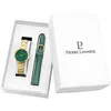 Image de Coffret Montre Femme Pierre Lannier Chouquette Acier DorÃ©/Cuir Vert