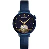 Image de Montre Femme Australe Bleu Cadran Bleu Bracelet Acier Milanais Bleu 14 Mm