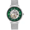 Image de Montre Homme Automatic ArgentÃ© Cadran Vert Bracelet Acier Milanais ArgentÃ© 20 Mm