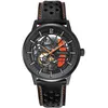 Image de Montre Homme Paddock Noir Cadran Noir Bracelet Cuir Noir 22 Mm