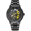 Image de Montre Homme Paddock Noir Cadran Noir Bracelet Acier Noir 22 Mm