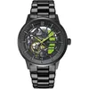 Image de Montre Homme Paddock Noir Cadran Noir Bracelet Acier Noir 22 Mm