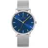 Image de Montre Pierre Lannier  Montre Homme ESSENTIAL Bleu Acier milanais Argenté P30118361