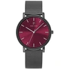 Image de Montre Pierre Lannier  Montre Homme ESSENTIAL Bordeaux Acier milanais Gris P30118360