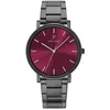 Image de Montre Homme Essential Gris Cadran Bordeaux Bracelet Acier Gris 20 Mm
