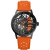 Image de Montre Femme Paddock Noir Cadran Bracelet Cuir Orange 20 Mm