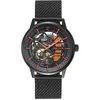 Image de Montre Homme Paddock Noir Cadran Bracelet Acier Milanais Noir 22 Mm