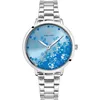 Image de Montre Femme Tallia ArgentÃ© Cadran Bleu Bracelet Acier ArgentÃ© 16 Mm