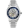 Image de Montre Homme Copilote ArgentÃ© Cadran Bleu Bracelet Acier ArgentÃ© 22 Mm