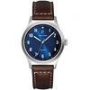 Image de Montre Pierre Lannier  Montre Homme AVIATEUR Bleu Cuir Brun P30848456