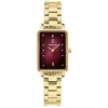 Image de Montre Femme Ariane DorÃ© Cadran Bordeaux Bracelet Acier DorÃ© 12 Mm