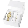 Image de Coffret Femme Multiples DorÃ© Cadran DorÃ© Bracelet Acier DorÃ© 14 Mm
