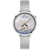Image de Montre Femme Australe ArgentÃ© Cadran Blanc Bracelet Acier Milanais ArgentÃ© 14 Mm