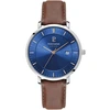 Image de Montre Pierre Lannier  Montre Homme INTI Bleu Cuir Brun P24370397