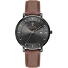 Image de Montre Pierre Lannier  Montre Homme INTI Noir Cuir Brun P24354212