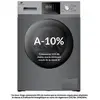 Image de Lave-linge hublot - CONTINENTAL EDISON - CELL10140S3 - 10kg - Moteur induction - 60 cm - 1400 trs/min - Silver