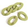Image de Maillon 20 x 28 mm Acétate Vert Kaki Mat - 6 pcs