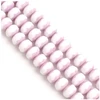 Image de Perles de Bohème sur Fil - Facettées Blanc Parme Opaque 6 x 8 mm
