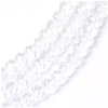 Image de Perles de Bohème sur Fil - Facettées Transparent 6 x 8 mm