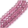 Image de Perles de Bohème sur Fil - Facettées Violine Transparent 6 x 8 mm