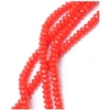 Image de Perles de Bohème sur Fil - Facettées Rouge Opaque 2 x 4 mm