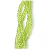 Image de Perles de Bohème sur Fil - Facettées Vert Transparent 2 x 4 mm