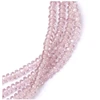 Image de Perles de Bohème sur Fil - Facettées Vieux Rose Transparent 2 x 4 mm