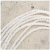 Image de Perles de Bohème sur Fil - Rondes Facettées Blanc Opaline 2 mm