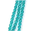 Image de Perles de Bohème sur Fil - Rondes Facettées Vert Émeraude Transparent 8 mm