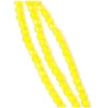 Image de Perles de Bohème sur Fil - Rondes Facettées Jaune Transparent 4 mm