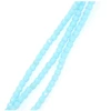 Image de Perles de Bohème sur Fil - Rondes Facettées Bleu Pastel Opaque 4 mm
