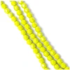 Image de Perles de Bohème sur Fil - Rondes Facettées Vert Chartreuse Opaque 4 mm