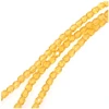 Image de Perles de Bohème sur Fil - Rondes Facettées Jaune Orangé Transparent 4 mm