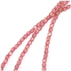 Image de Perles de Bohème sur Fil - Rondes Facettées Rose Irisé Doré Transparent 4 mm