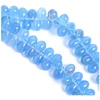 Image de Perles de Bohème sur Fil - Goutte 5 x 7 mm Bleu