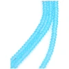 Image de Perles de Bohème sur Fil - Donuts Bleu Transparent 2 x 4 mm