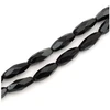 Image de Perles de Bohème sur Fil - Olive 15 x 6 mm Noir