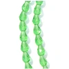 Image de Perles de Bohème sur Fil - Goutte 10 x 7 mm Vert Transparent
