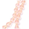 Image de Perles de Bohème sur Fil - Goutte 10 x 13 mm Rose Clair Transparent