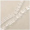 Image de Perles de Bohème sur Fil - Carrées Aplaties Transparent 9 mm