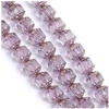 Image de Perles de Bohème sur Fil - Baroque Facettée 8 mm Violet