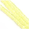 Image de Perles de Bohème sur Fil - Rondelle Facettée Jaune Transparent AB 3 x 6 mm