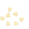 Image de Pendentif Coeur Doré à l'or fin 24K - 4 pcs