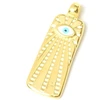Image de Pendentif Rectangles  il Émaillé Doré à l'or fin 24K - 2 pcs
