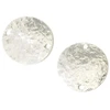 Image de Connecteur Rond 16,6 mm Texture Granite Argenté 925 - 2 pcs