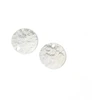 Image de Pendentif Rond 10 mm Texture Granite Argenté 925 - 2 pcs