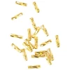 Image de Perle Tube Torsadé Doré à l'or fin 24K - 10 pcs