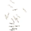 Image de Perle Tube Torsadé Argenté 925 - 10 pcs